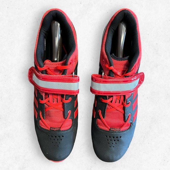 Adidas Adipower Weightlifting Torsion‎ Black Red Metallic Shoes Size Men\'s US 15 main image 8
